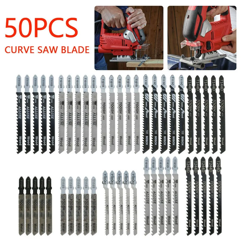 

Wood & Metal Jig Saw Blade 1 Set 50PCS Assorted Blade Set Cutting Blade