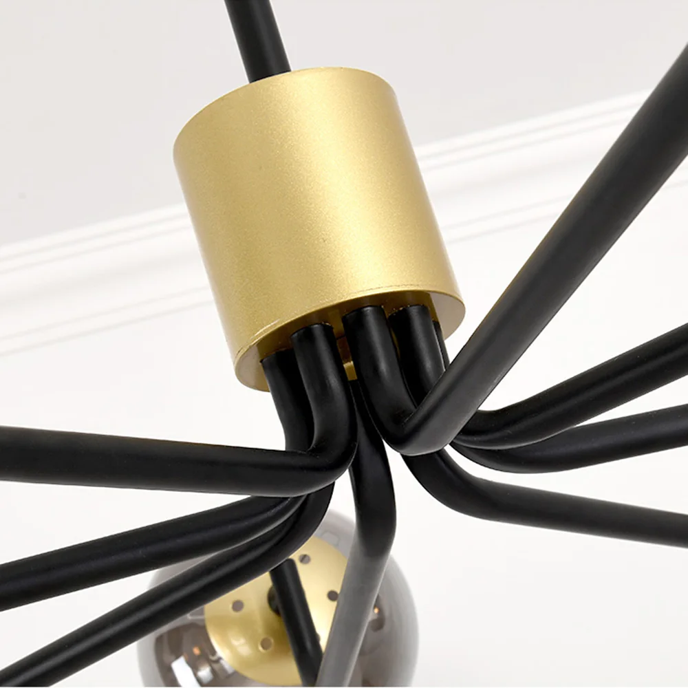 

American Chandelier Iron Living Room Lamp Country Style Retro Restaurant Lamp Modern Atmosphere Nordic Bedroom Study Lamp