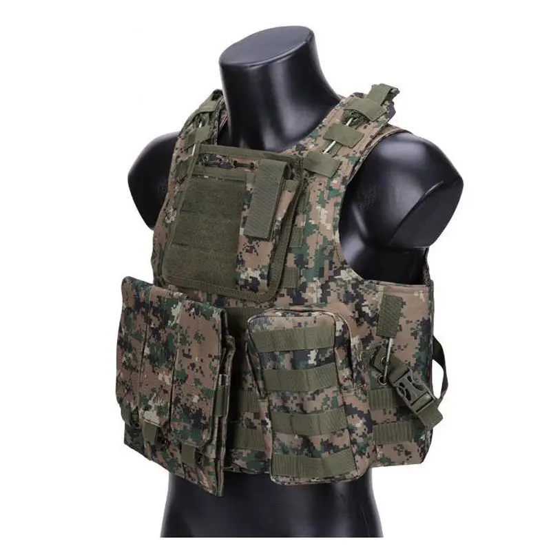 Камуфляжный охотничий военный тактический жилет Wargame Body Molle Armor охотничий жилет CS уличное снаряжение жилет