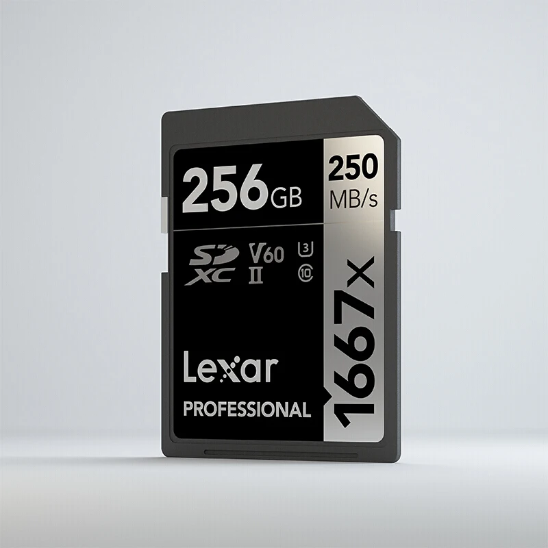 Lexar Профессиональный 1667x SDXC UHS II sd карты объемом 64 Гб 128 256 250 МБ/с. Мощный высокой