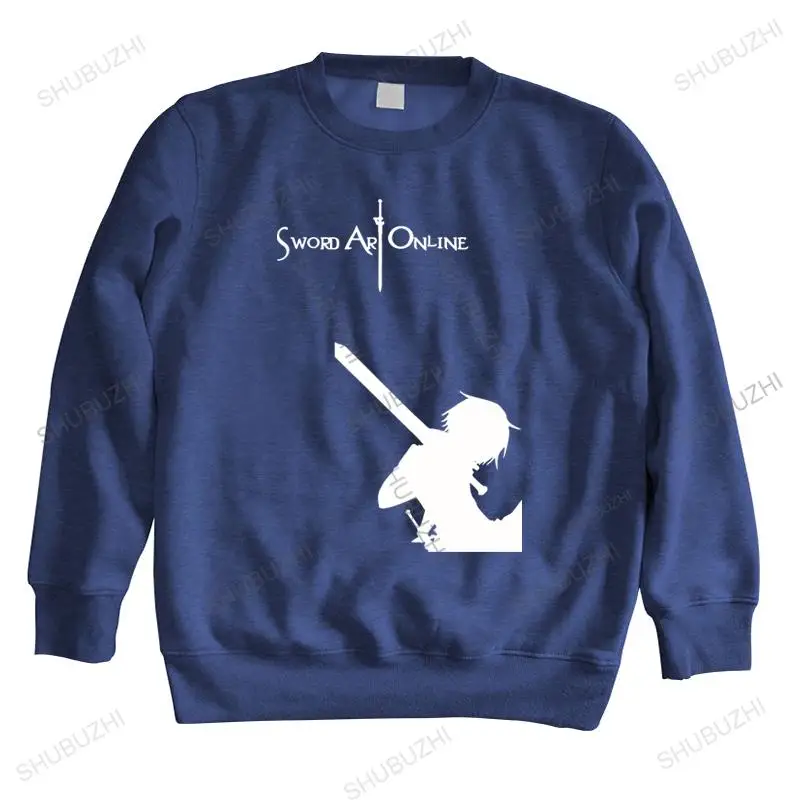 

cotton shubuzhi hoodies male sweatshirts black Sword Art Online SAO anime Mens men autumn long sleeve funny printed hoody