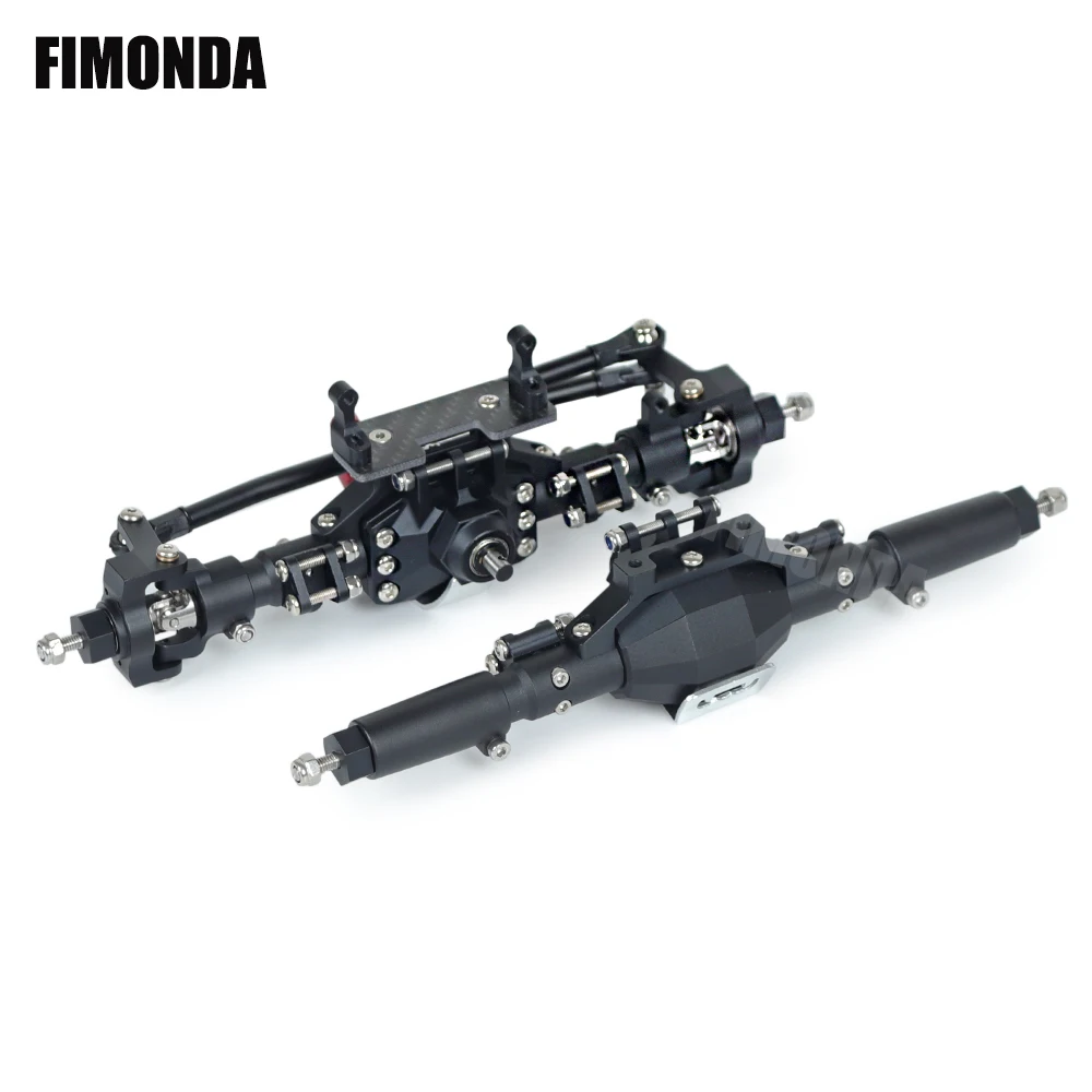 FIMONDA Алмазный алюминиевый сплав полная передняя и задняя оси для 1/10 RC Гусеничный