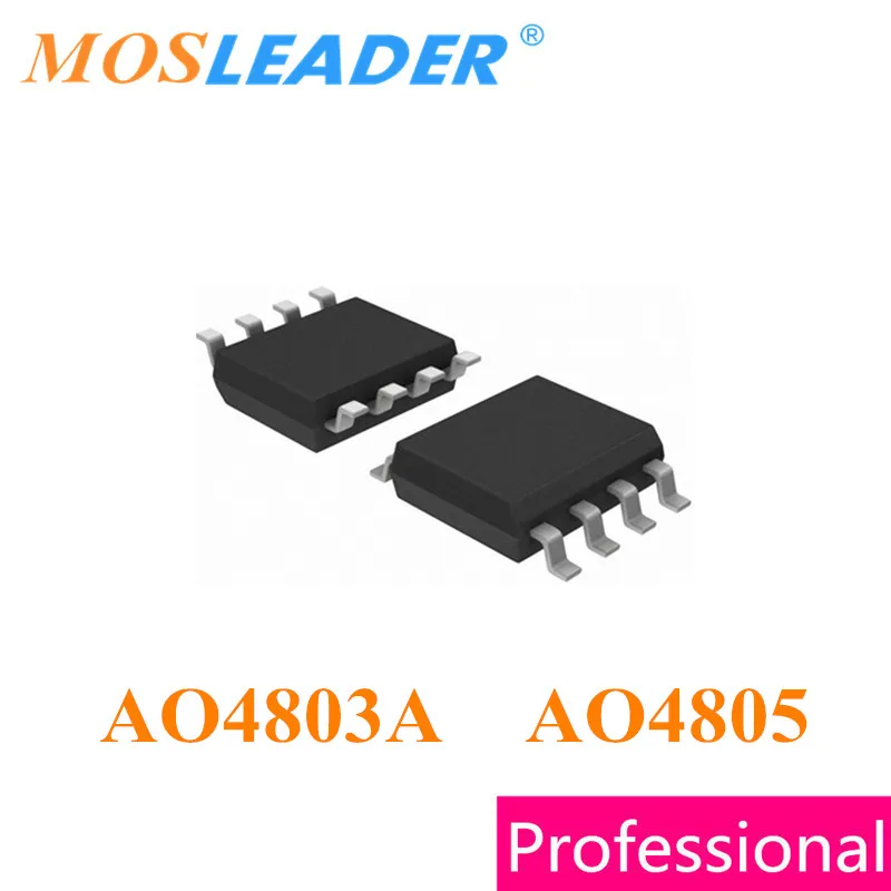 

Mosleader AO4803A AO4805 SOP8 100PCS 1000PCS 30V Dual P-Channel AO4803 Made in China High quality Mosfets