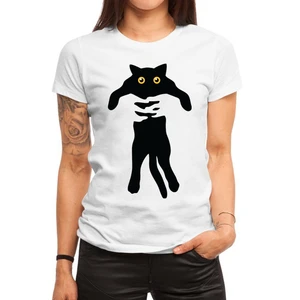 Женская футболка с забавным мультипликационным принтом, летняя, повседневная, свободная, пуловер, стиль Харадзюку