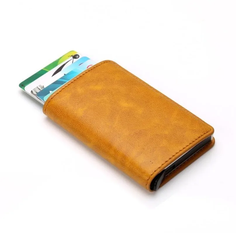 

VIP GH Single Card Holder Men Wallets Money Bag Male Vintage Black Short Purse 2019 Small Leather Slim Wallets Mini Wallets Thin