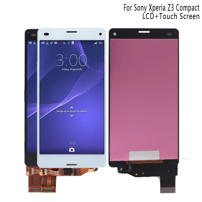 Для Sony Xperia Z3 compact D5803 D5833 ЖК дисплей дигитайзер Сенсорная стеклянная панель Мини