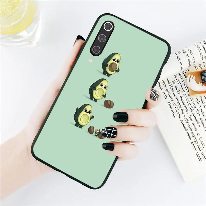

avocado cute cartoon fruit Phone Case For Xiaomi Redmi note 7 8 9 t k30 max3 9 s 10 pro lite Luxury brand shell funda coque