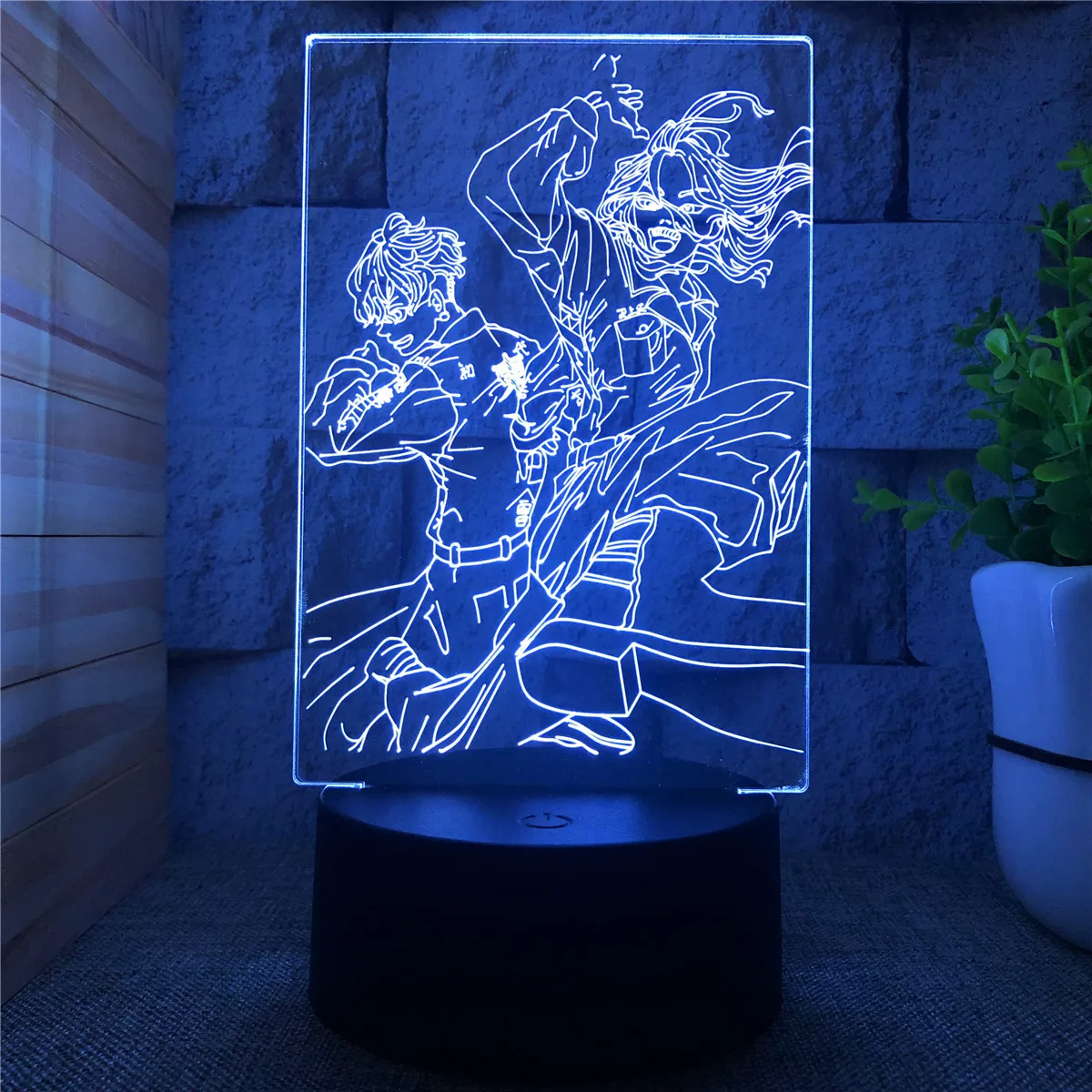 

Led Lamp Tokyo Revengers Mikey and Draken Manga 3d Light for Child Bedroom Decor Night Light Birthday Gift Room Table Anime Lamp