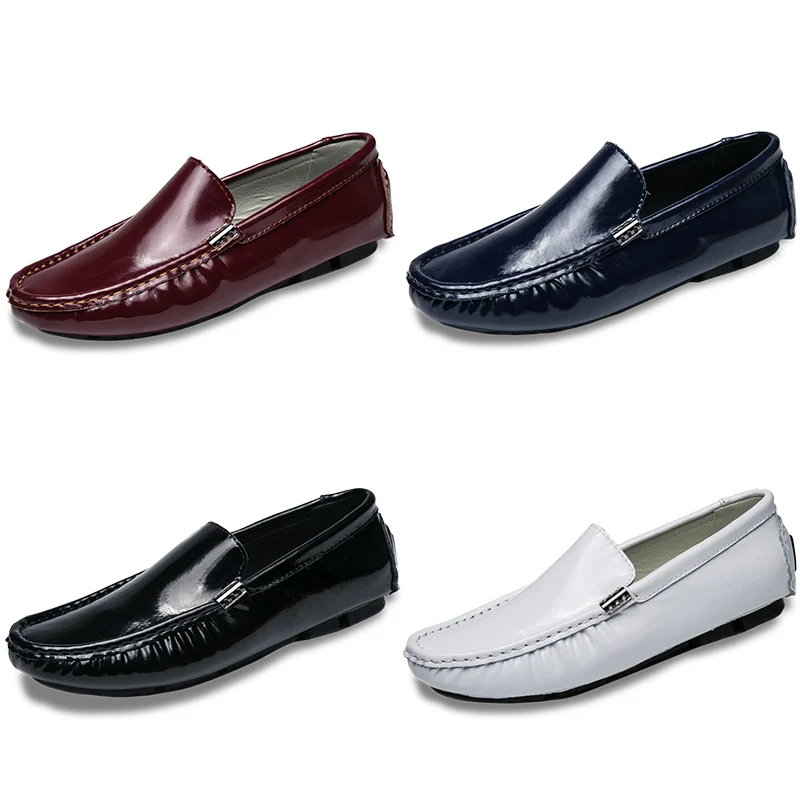 

MARSON Men's Casual Shoes Fashion Leather for Men Driving Business Flats Loafers Comfortable Slip-On Sneakers Non Slip Plus Size