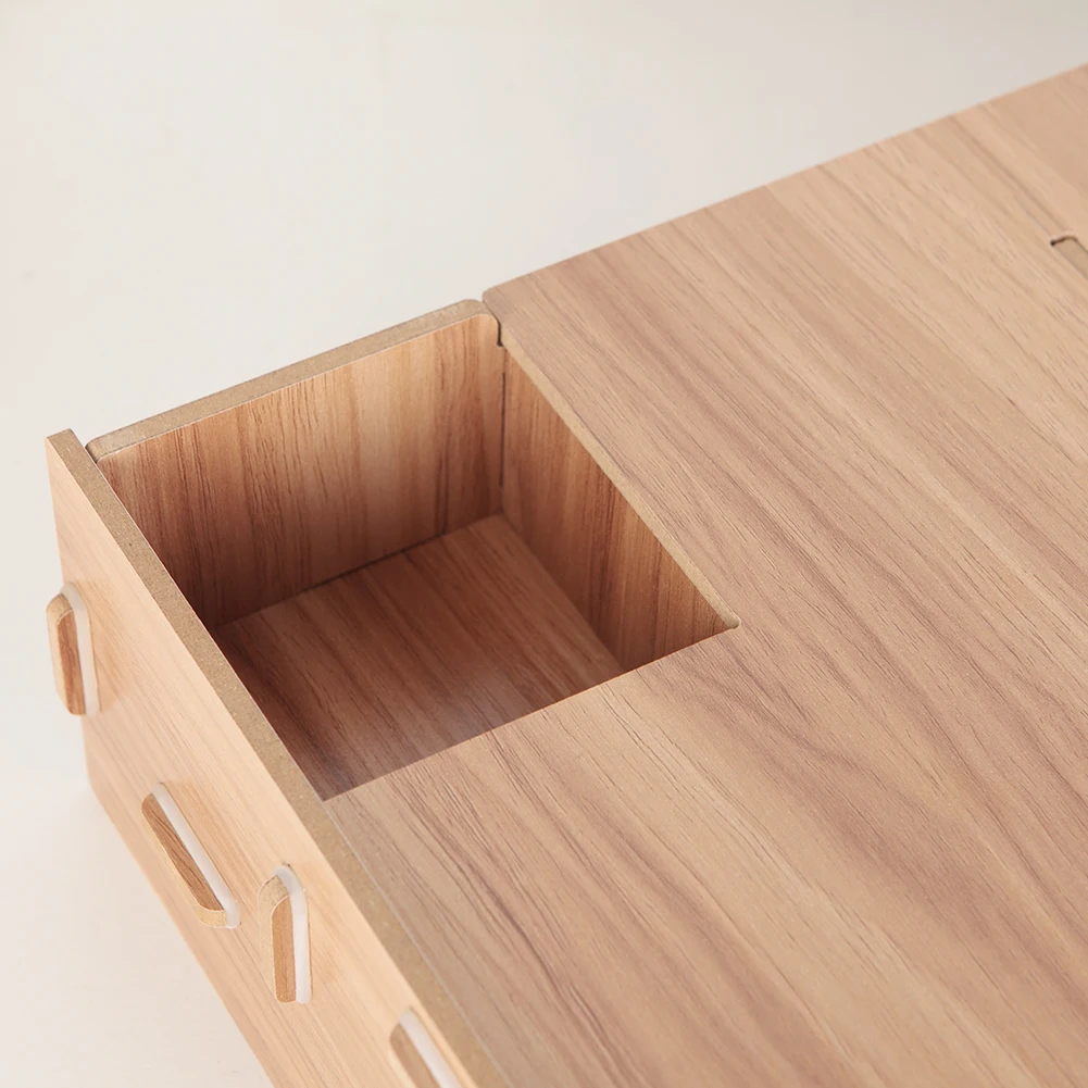 

Wooden LCD Desktop PC Monitor Riser Stands Desks Organizer Household Bedroom Accessories for iMac Laptop Computer