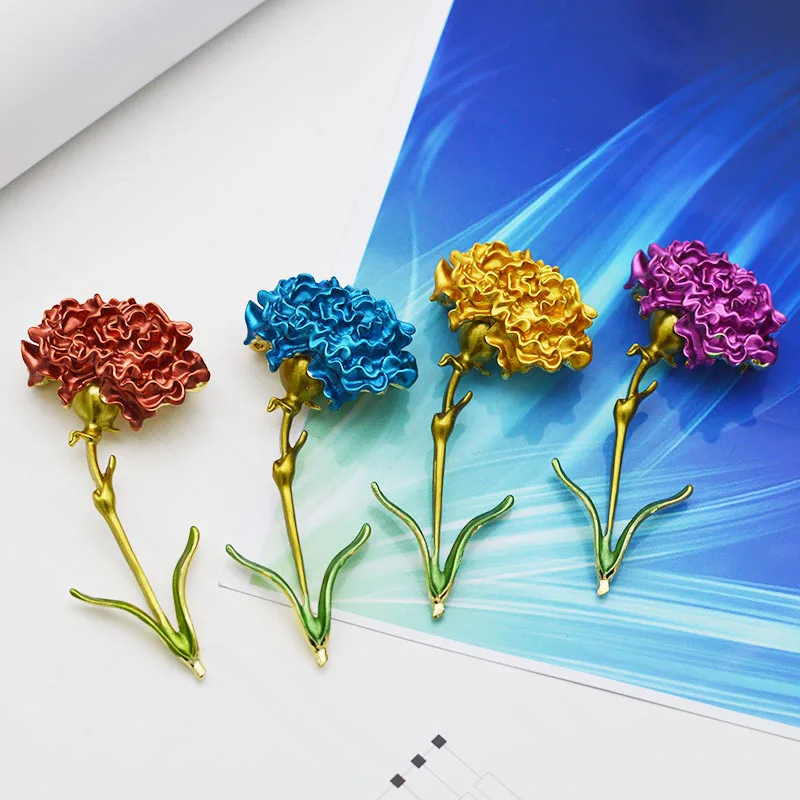 Новинка модные броши в форме гвоздики подарки для женщин эмалированная булавка