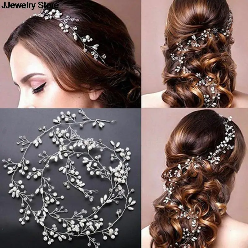 Свадебный головной убор жемчуг Кристалл повязка на голову свадебные аксессуары