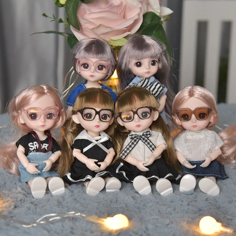 OB11 кукла аниме подвижные шарнирные BJD с очками &quotконский хвост&quot золотых волос