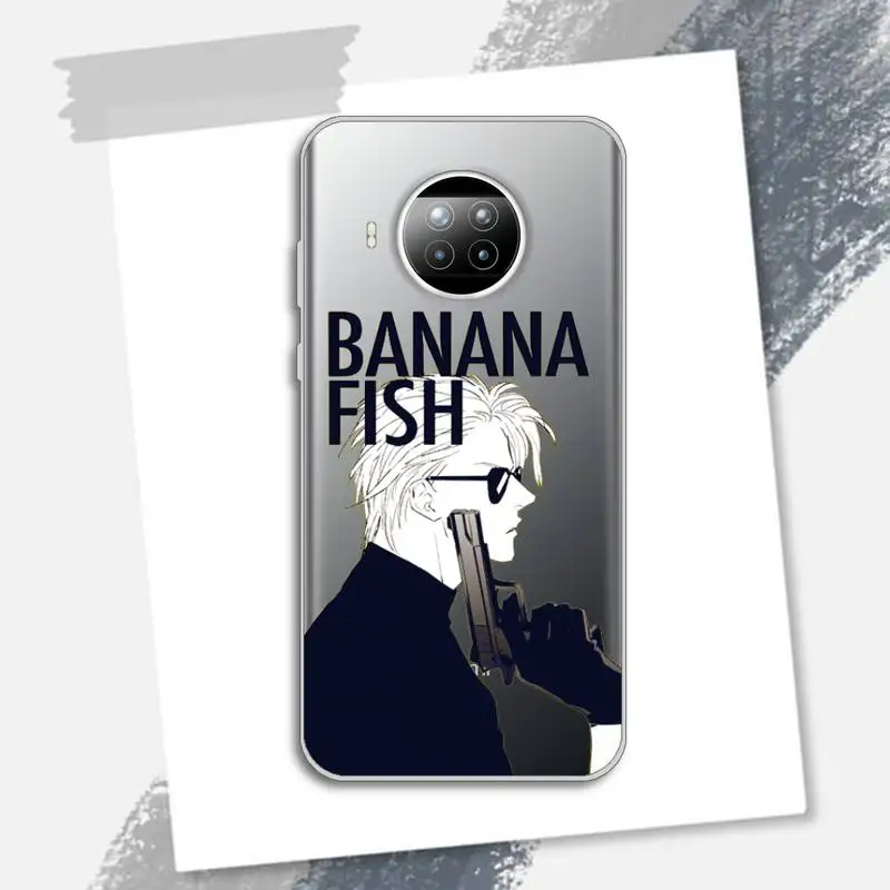 

Japanese Anime Banana Fish Phone Case Transparent for Xiaomi Redmi note 10 t 8 9 pro lite 11