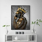 Плакат с изображением черного короля, плакат с африканской и американской тематикой, плакат с изображением черного человека, лучший подарок, принт с изображением черного короля, мужской настенный плакат, холст