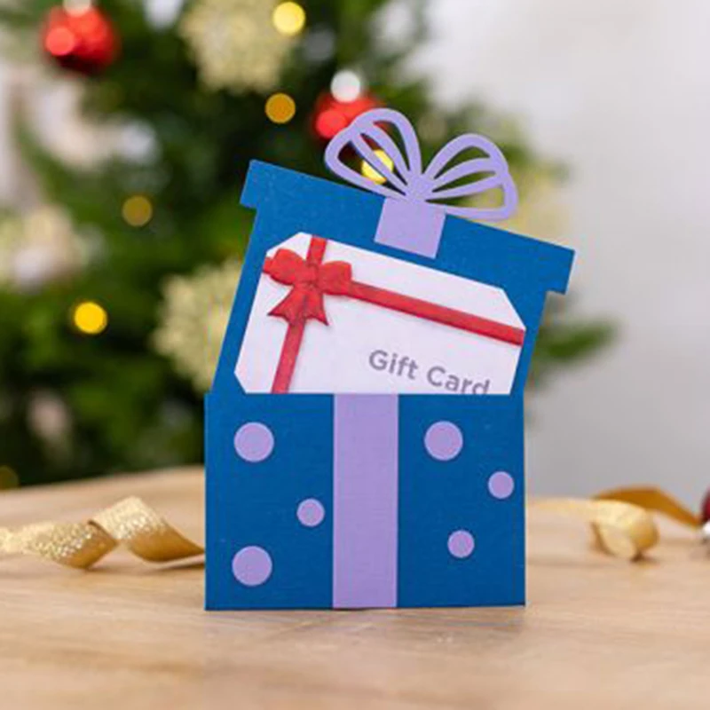 

Panalisacraft, Рождественская Подарочная коробка, металлические штампы, трафареты для «сделай сам», Скрапбукинг/альбом, декоративное тиснение, «с...