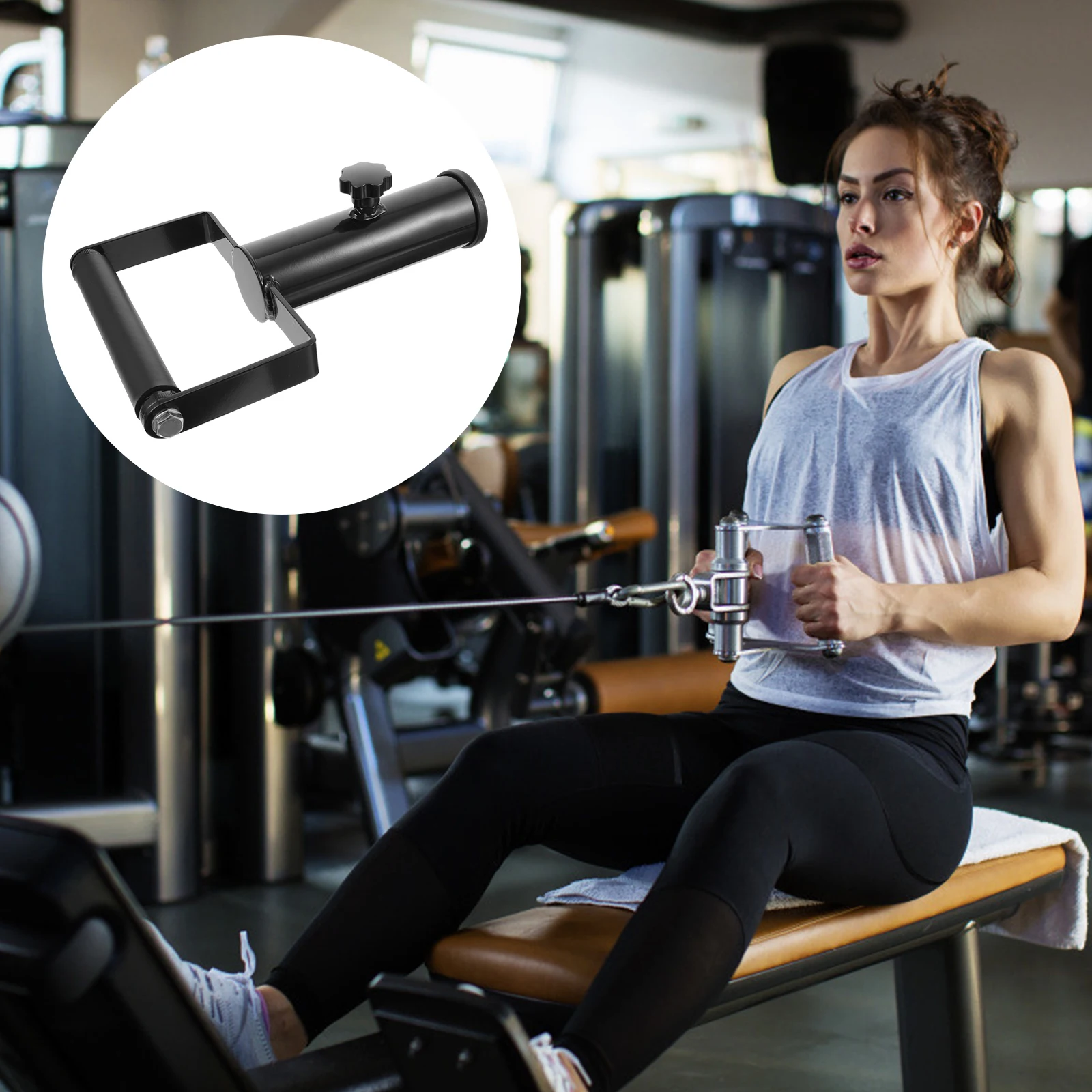 

1Pc Barbell Handle Landmine Handle T Bar Row Attachment Fitness Equipment