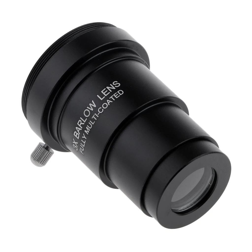 

3X Barlow Lens for Zeiss Telescope Eyepiece 1.25inch M42 Thread Black
