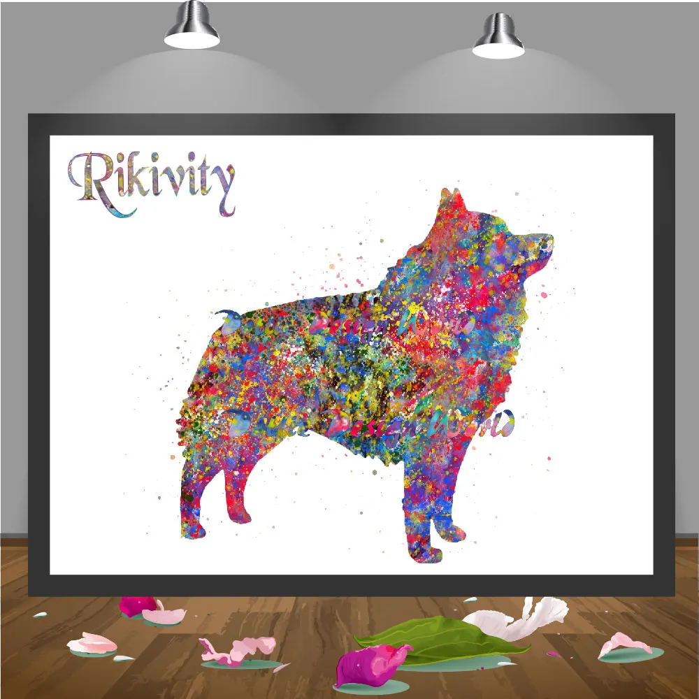 Rikivity шипперке плакаты с изображениями собак Печать холст Современная живопись