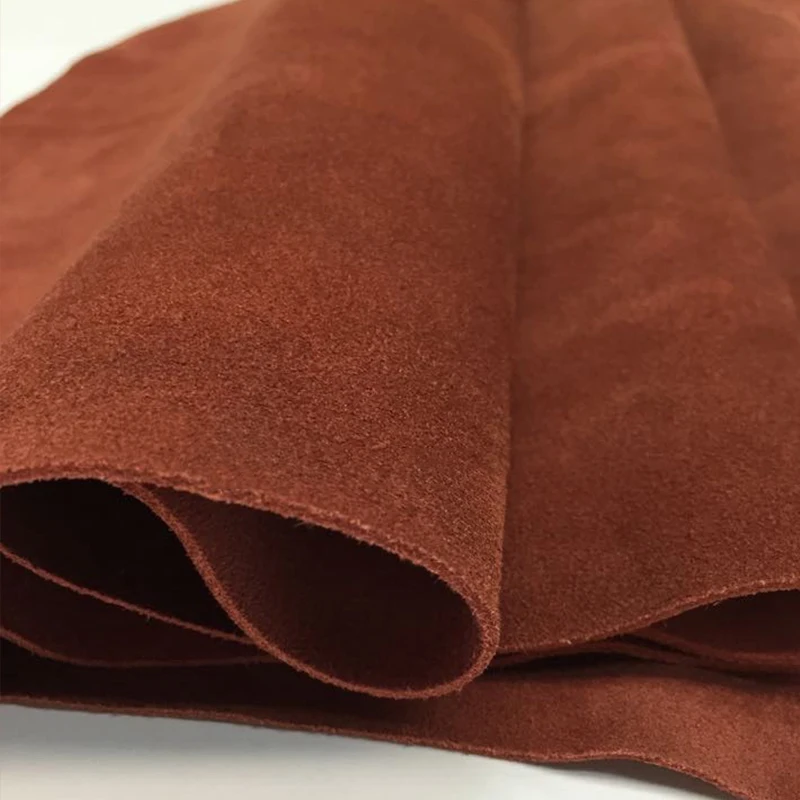 Натуральная спилок Коровья замша кожа бежевая мягкая непрочная натуральная