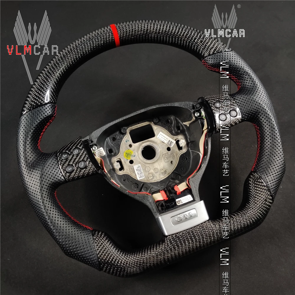 Индивидуальное индивидуальное рулевое колесо из углеродного волокна для Volkswagen