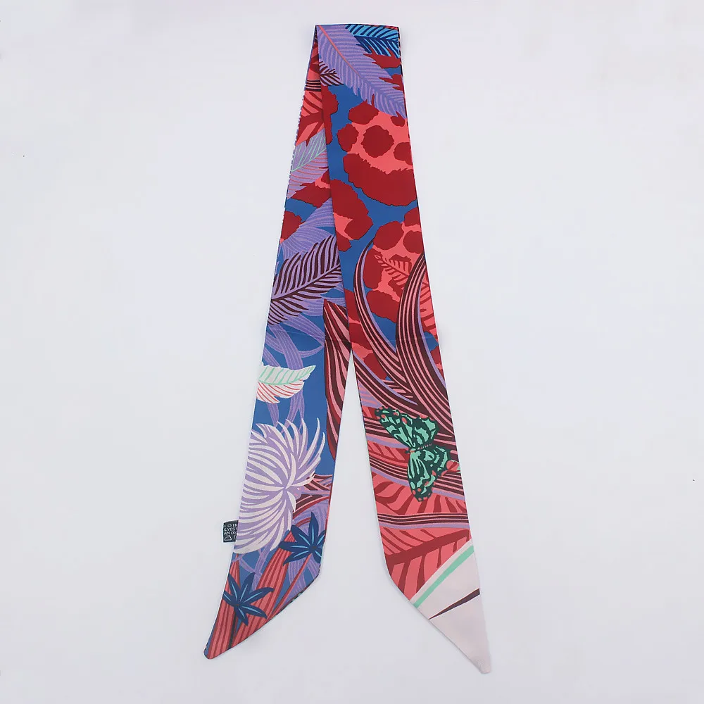 We are factory Silk Long Scarf 2020 Fashion Animal Bee Print Neck Elegant Scarves Bag Hair Ribbons Luxury Brand Headband Belt | Аксессуары