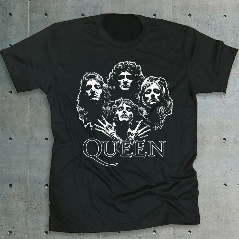 Футболка с надписью Queen футболка богемная Rhapsody Rock Band Uk Bella парусиновая Xs 3Xl