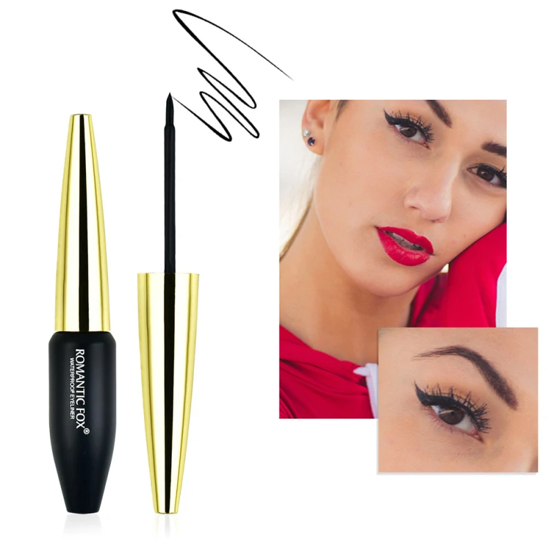 Жидкая подводка для глаз черная стойкая Водостойкая Подводка новичков не