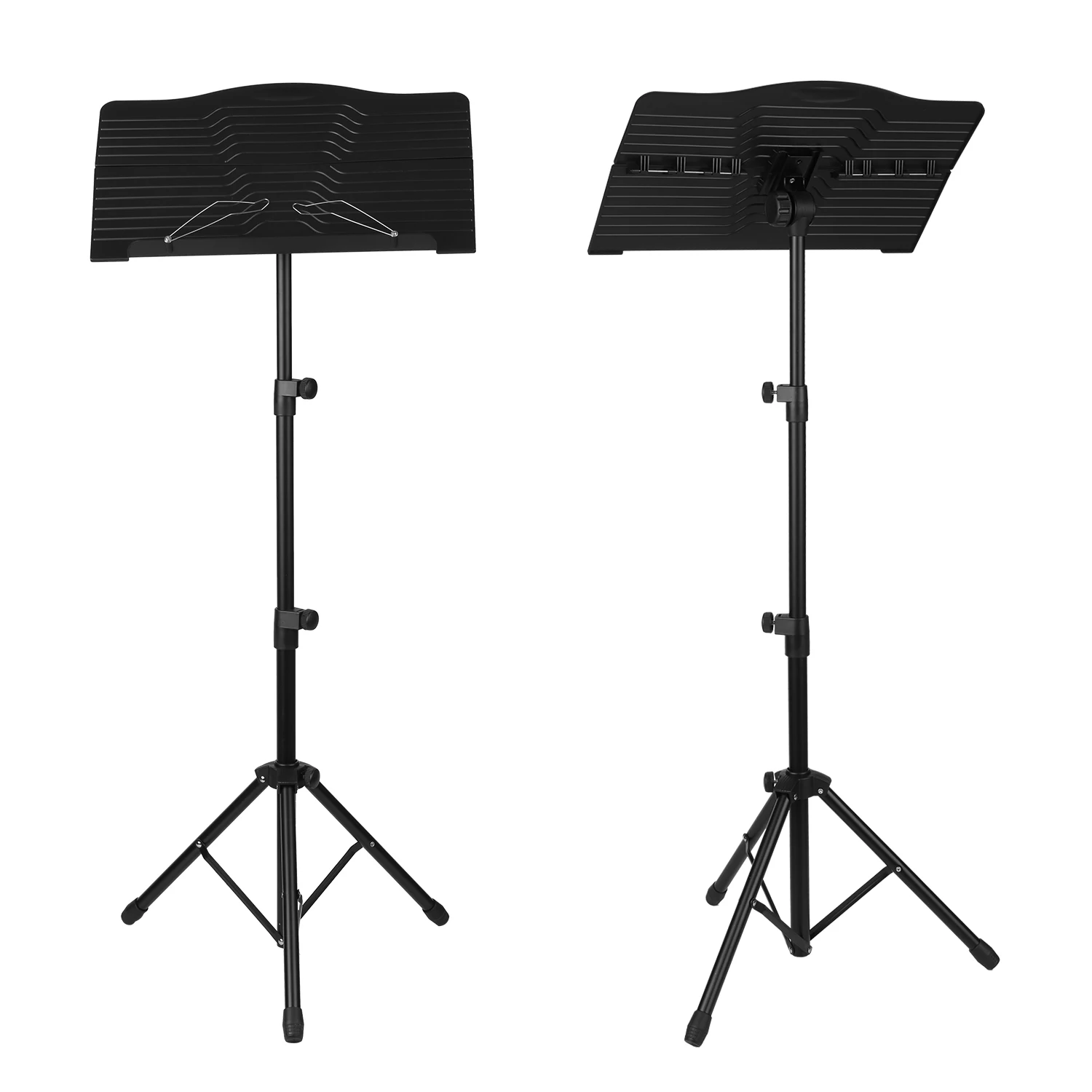 

TUNYIN Nifty Portable Sheet Music Stand Folding Music Book Stand Height Adjustable with Clip Carry Bag for Guitar Violin Ukelele