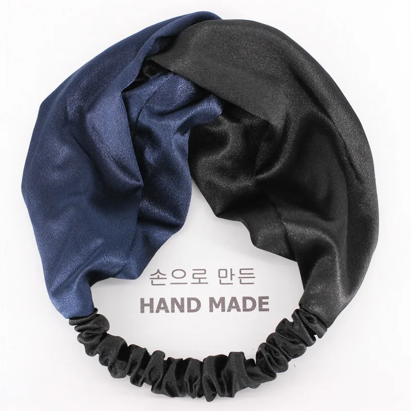 Женский ободок для волос AWAYTR широкий из шифона с вышивкой |