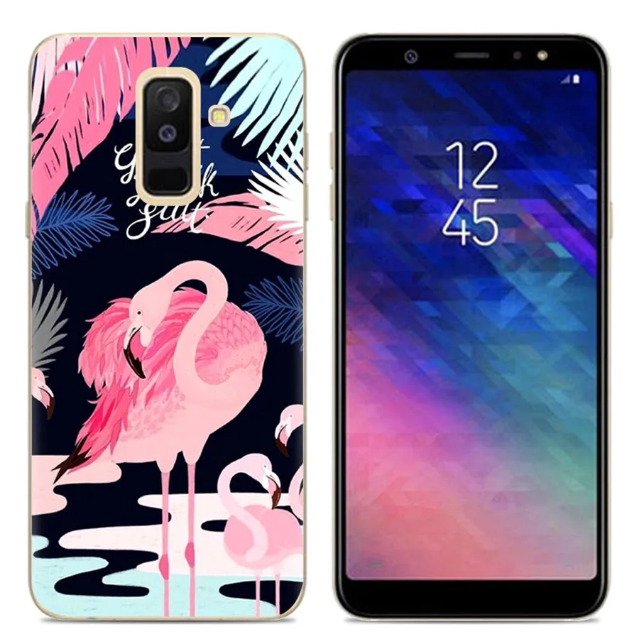 Чехол для телефона samsung Galaxy J8 2018 чехол Мягкие Мультяшные из ТПУ Funda Силиконовая