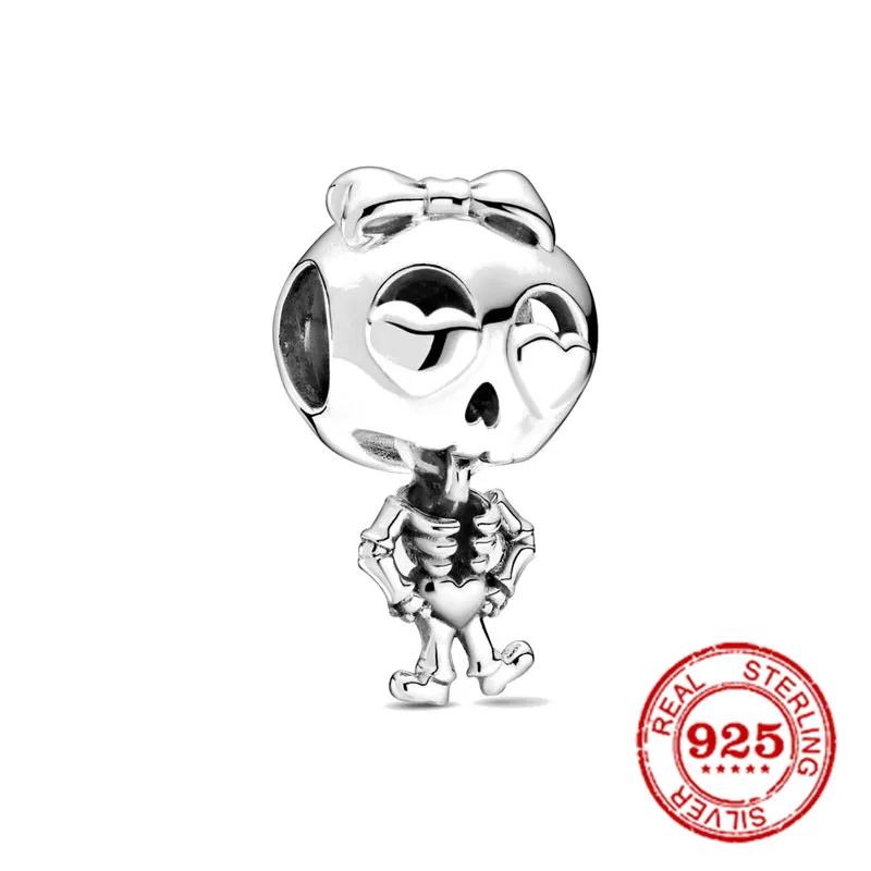 Новый черепа магический 925 Серебро Spacer бисера соответственные Пандоре