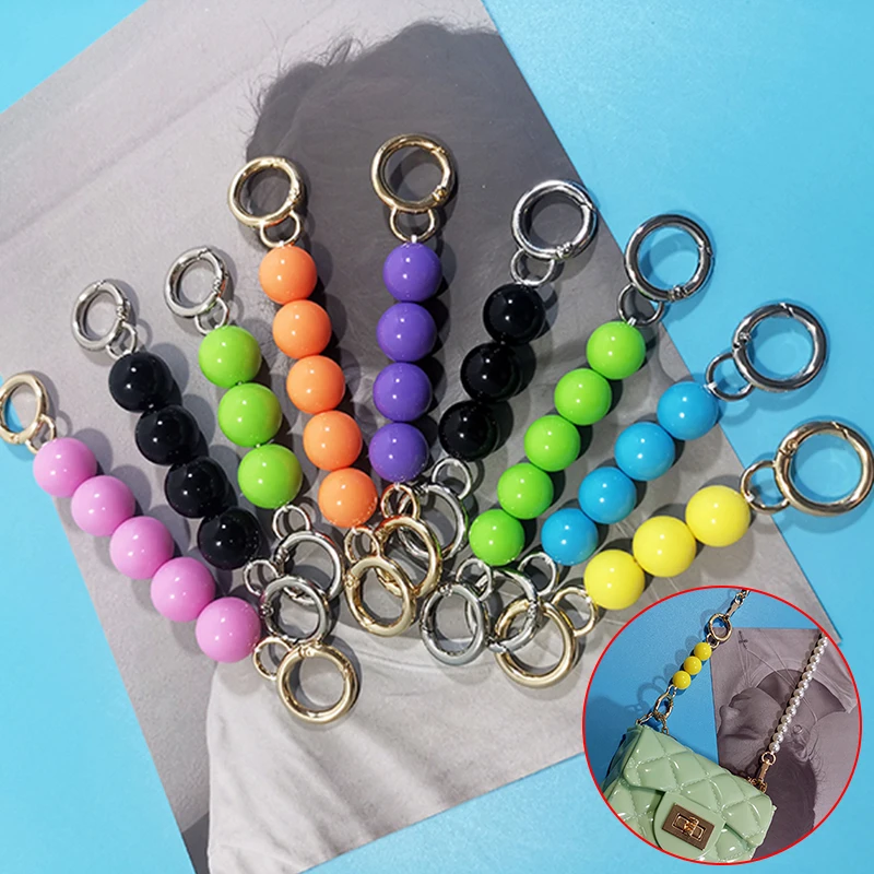 

Beaded Candy-colored Bag Pearl Extension Chain Bead Bag Chain Simplicity Extension Extended Short Chain For Bag Diy Accessories