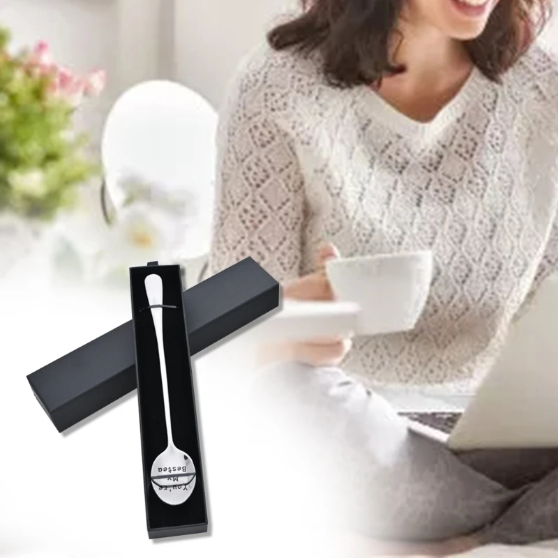 

Ложка из нержавеющей стали с гравировкой You Are My Bestea в подарочной коробке для женщин и мужчин