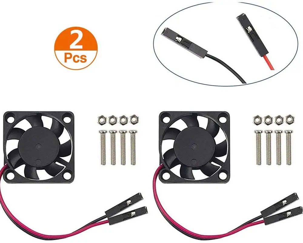 2 шт. кулер для процессора Raspberry Pi 3 В 5 В|Детали и аксессуары 3D-принтеров| |