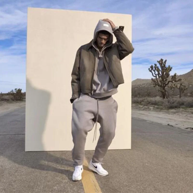 Осень-зима 2020 мужские модные прямые высококачественные хлопковые повседневные