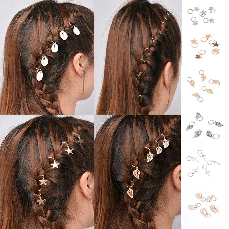 5 шт./компл. креативная коса заколка для волос сплав круг обруч Русалка девочек