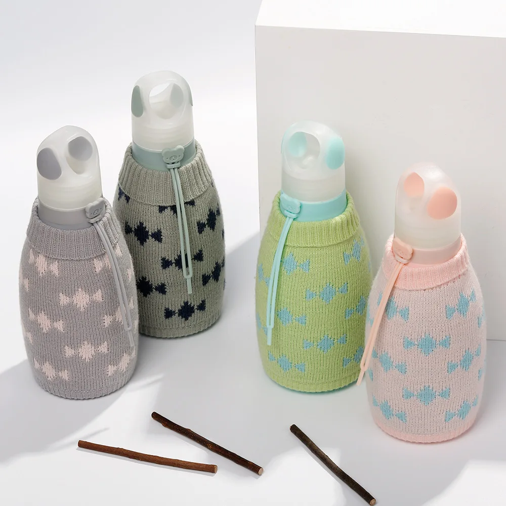 Складной силиконовый спортивный ТЕРМОС Портативный Герметичная Бутылка Для