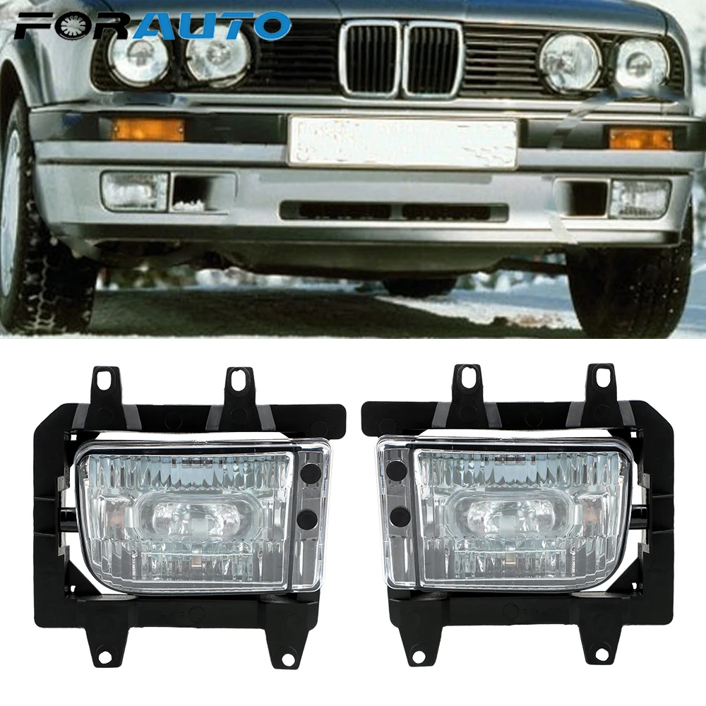 Для bmw e30 передние фары Противотуманные бампер 318i 325i 325e DRL фары|Фара для авто в