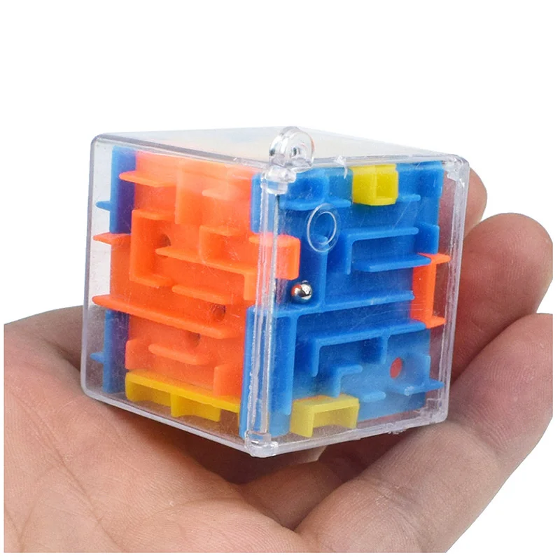 

Fidget Toys 3D Rubik Cube Rotating Ball Maze Six-sided Maze Children's Educational Decompression Toy Gifts for Children