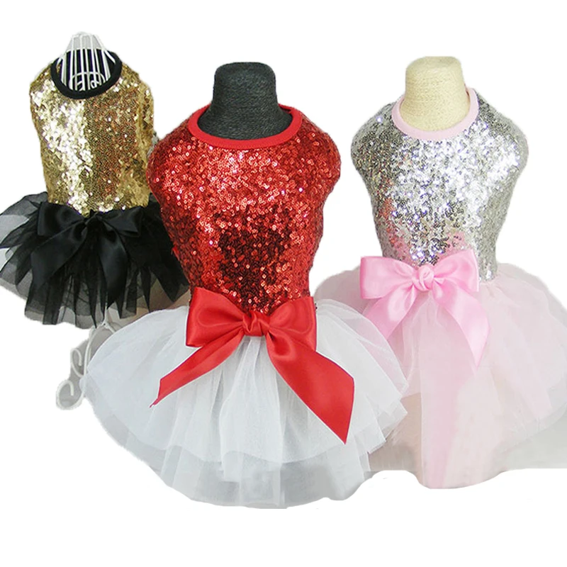 Шикарные Вечерние платья для щенков собак кошек роскошное платье принцессы с