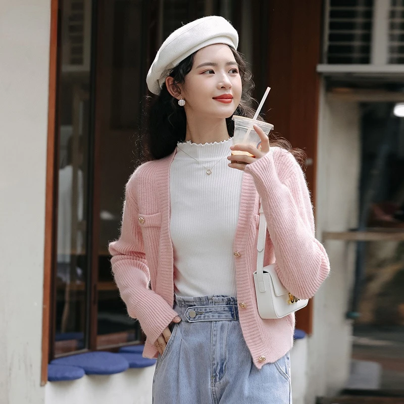 

DAYIFUN 2012 Women Autumn Winter Solid Color Knitting Mock Neck Pullover Sweater Slim Thick High Street Bottoming Shirt Jumper