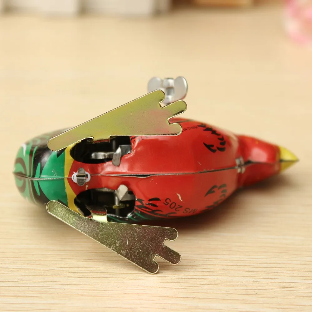 Симпатичная заводная модель петуха игрушки Оловянная игрушка прыгающая