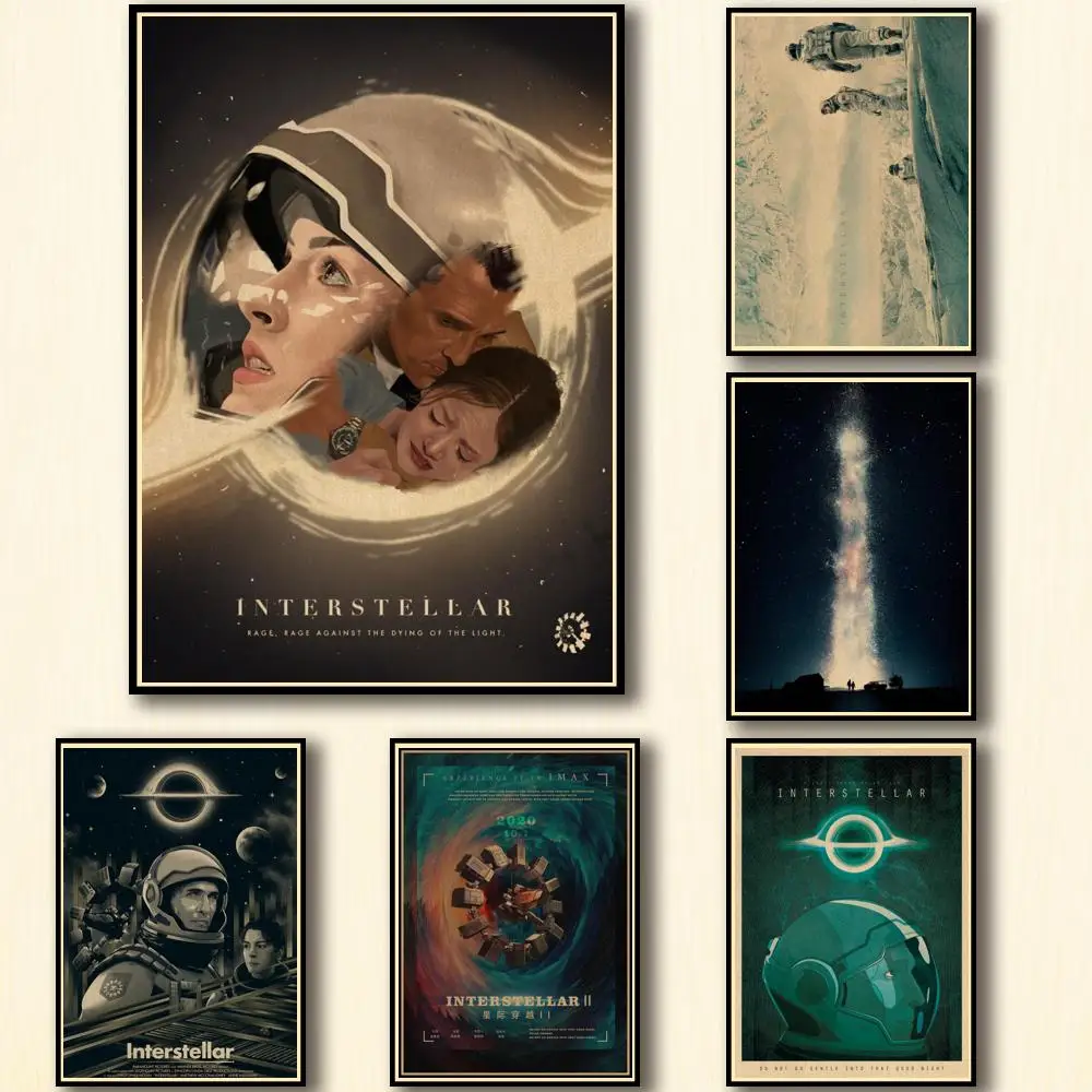 30 дизайнов, Настенная Наклейка с изображением Нолана, интерстеллара, домашней картины, для бара, кофейни