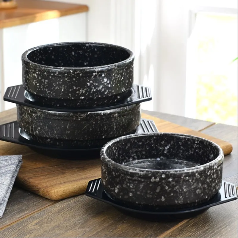 Maifan камень узор Корейский камень горшок рыба камень горшок Bibimbap специальные керамические кастрюли для отправки лоток выпечки горшок кухонные принадлежности