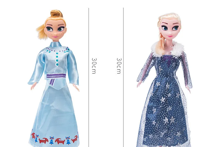 Новые 3 шт. Дисней 30 см Замороженная Принцесса Анна Аиша кукла модель игрушки для