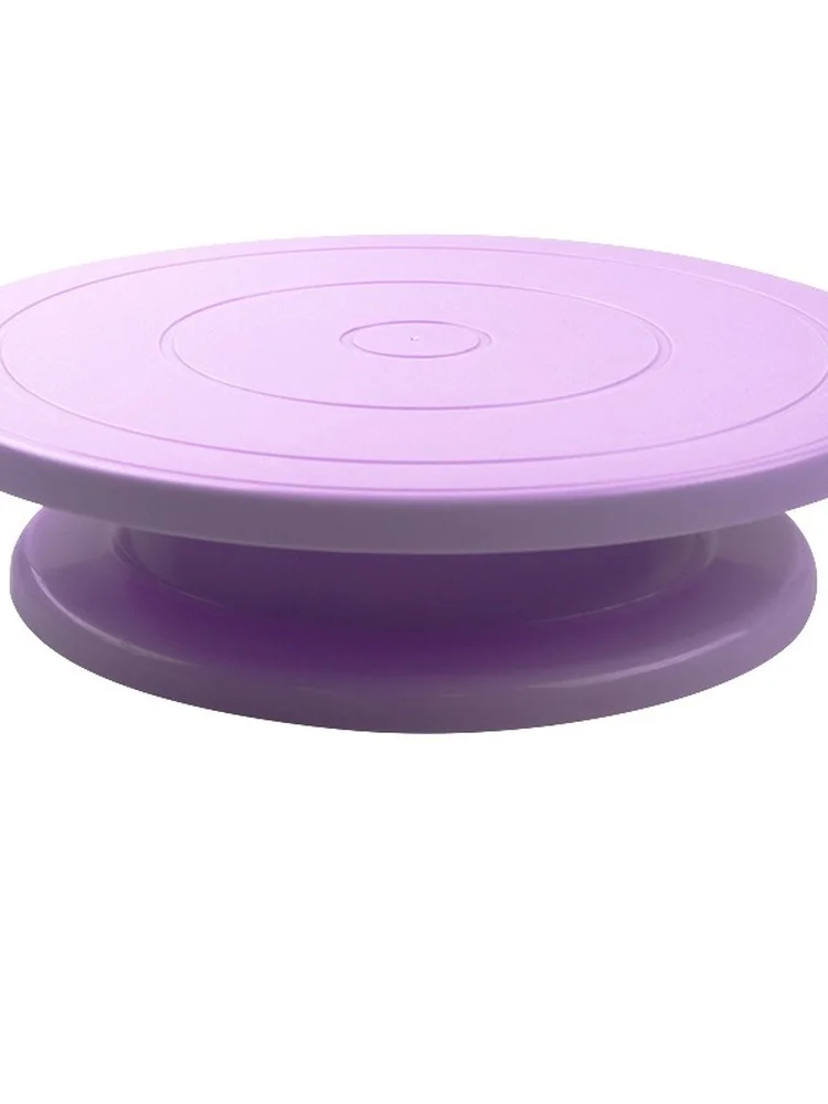 

Cake Stand Turntable Rotating Base Cake Plastic Dough Knife Decorating 10 Inch Cream Cakes Stand set Cake Rotary Turntable tool