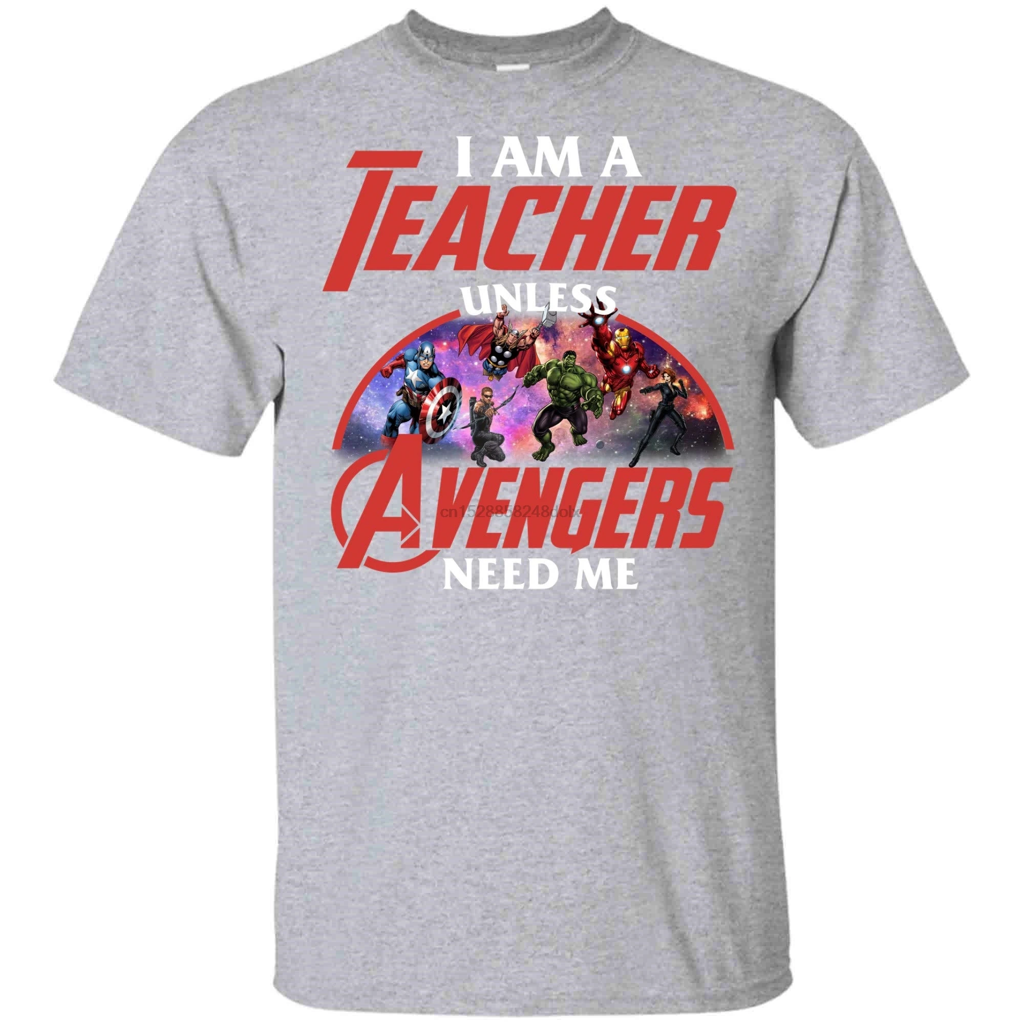 Футболка с надписью мстители-I am Teacher если только Мстители не нужны мне футболка
