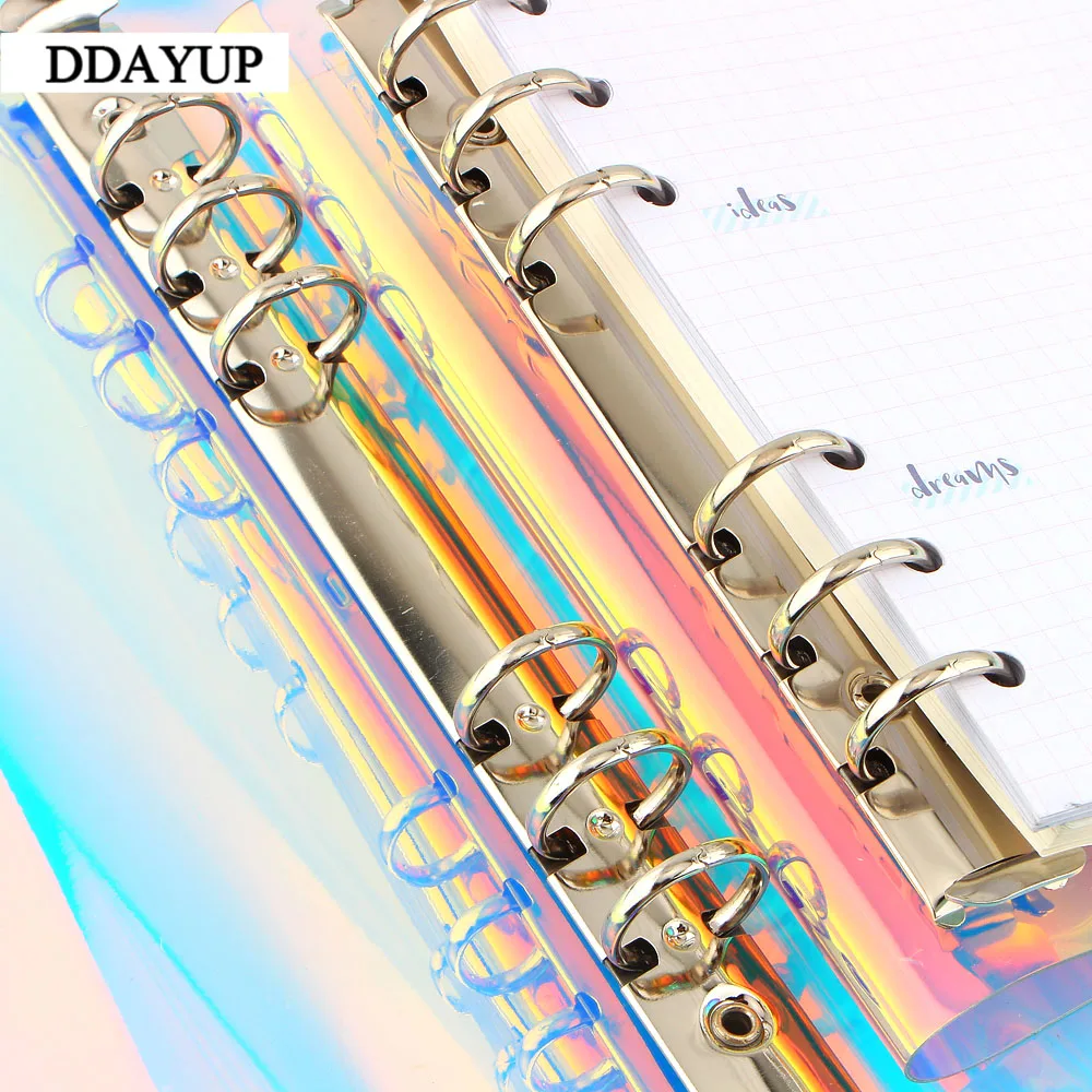 Креативный Радужный лазерный Прозрачный чехол для дневника ноутбука блестящий
