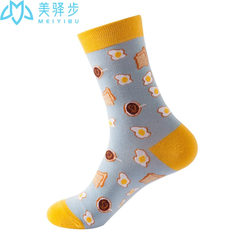 100 Pairs Per Set Supplies Women's Diamond Pattern Cotton Fashion Trend European and American Socks Factory